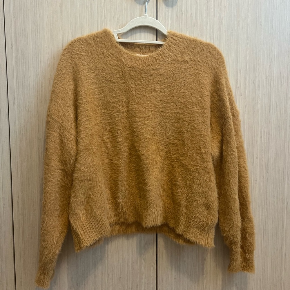 Tan “furry” sweater